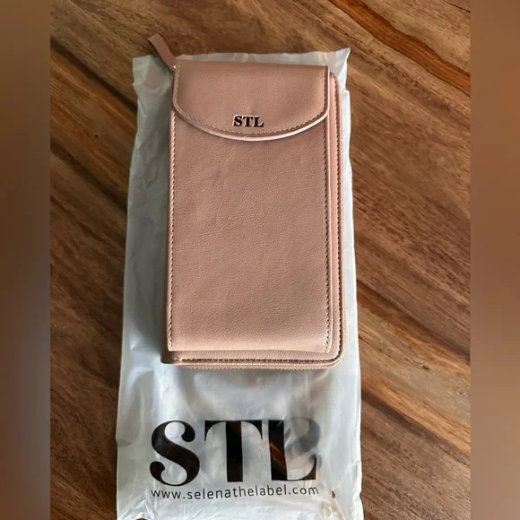 Selena The Label crossbody bag pink phone pocket money/change credit card pocket - Picture 3 of 16